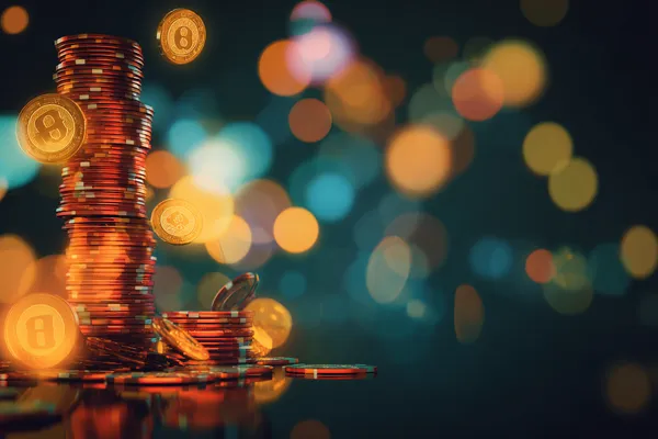 A man focused on his laptop with live stats in the background, highlighting the dedicated sports and gaming features of the BDT3999 mobile app.